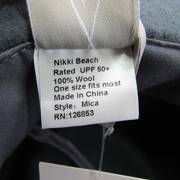 Nikki Beach Mica Wool Hat in Grey OS main image 4